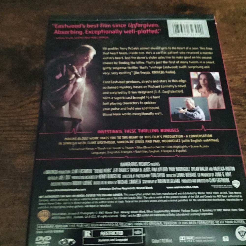 Blood Work DVD - Picture 2 of 4